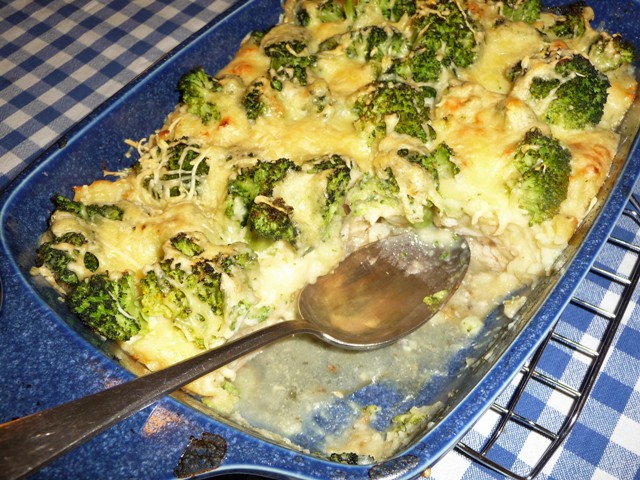 Kabeljauwgratin met broccoli