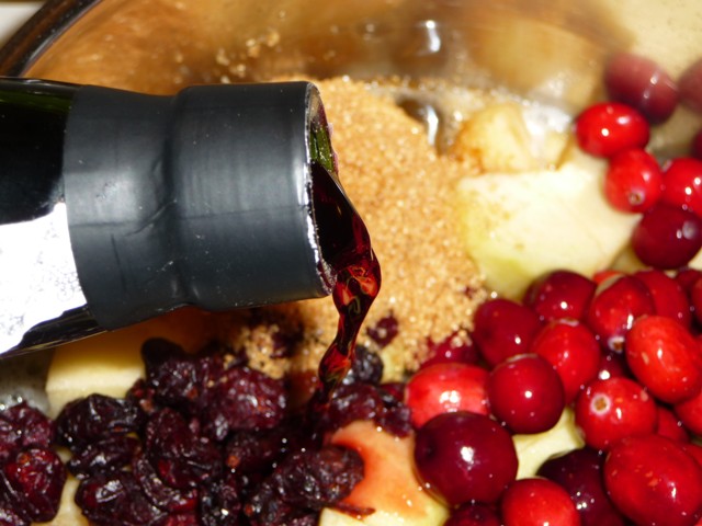 Kerst: Cranberry appelmoes met port