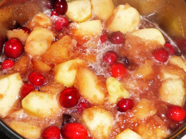 Kerst: Cranberry appelmoes met port