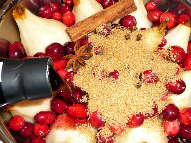 Kerst: Stoofperen met cranberry’s en port
