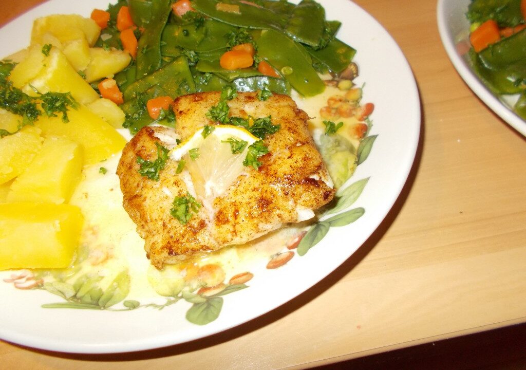 Kabeljauwhaasje met beurre blanc klassiek met subtiele lichte smaak