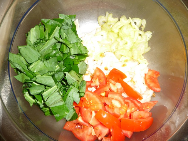 Witlofsalade met daslook