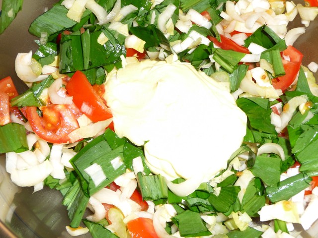 Witlofsalade met daslook