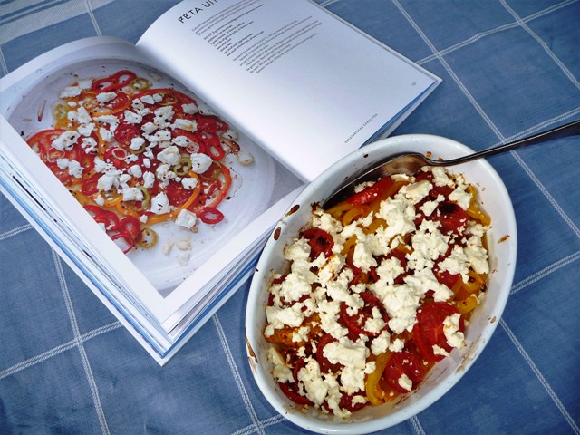 Feta uit de oven met tomaat en paprika