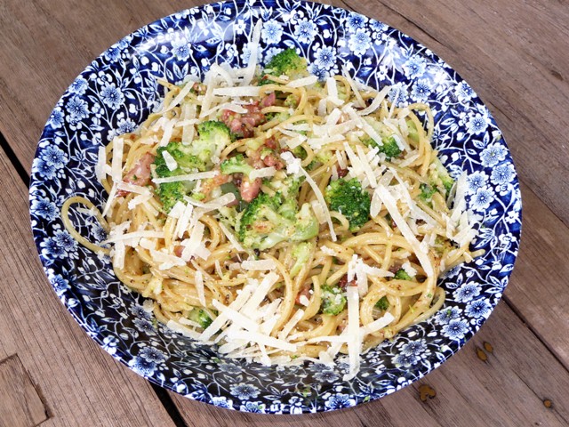 Pasta Carbonara met broccoli