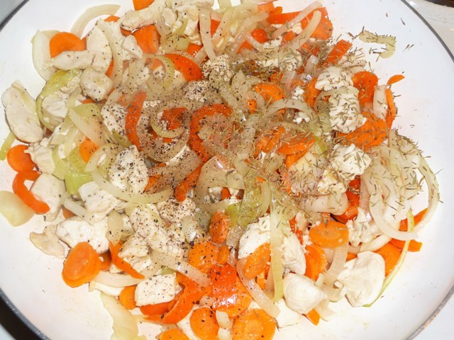 Bulgaarse Gyuveche met kip