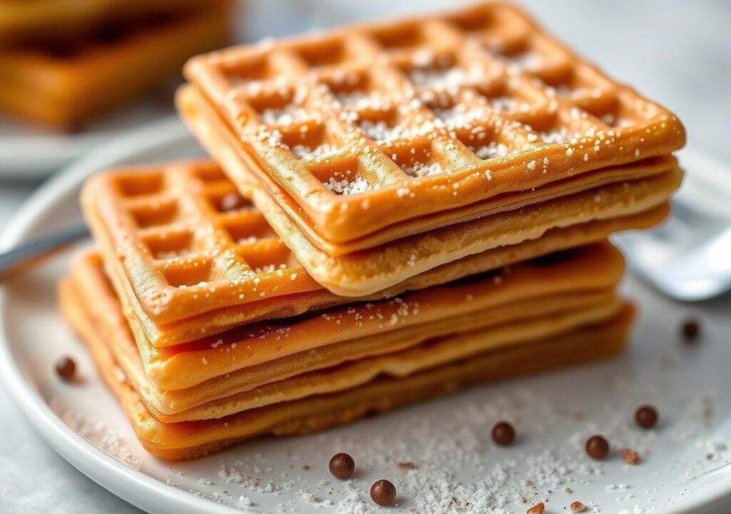 Stroopwafelcake — AI-gegenereerde illustratie