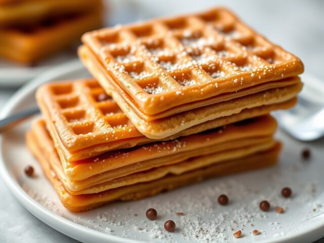 Stroopwafelcake — AI-gegenereerde illustratie