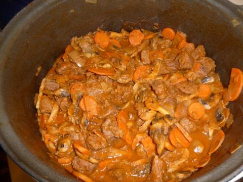 Stoofpotje met paddenstoelen