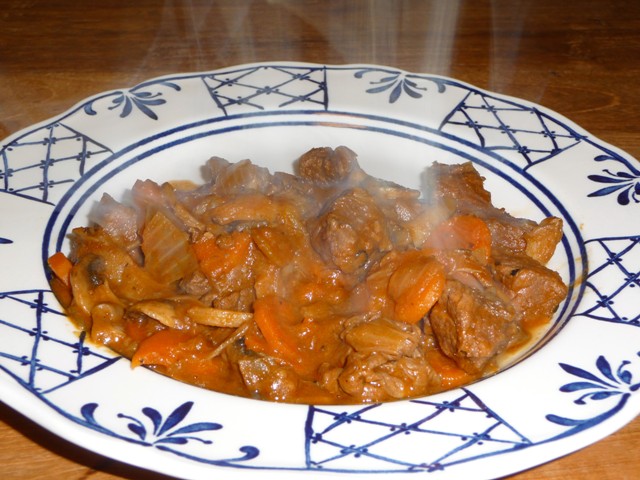 Stoofpotje met paddenstoelen