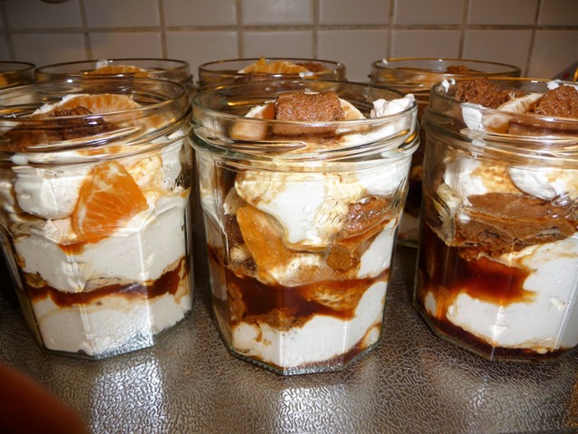 Yoghurt Tiramisu met speculaas en mandarijn
