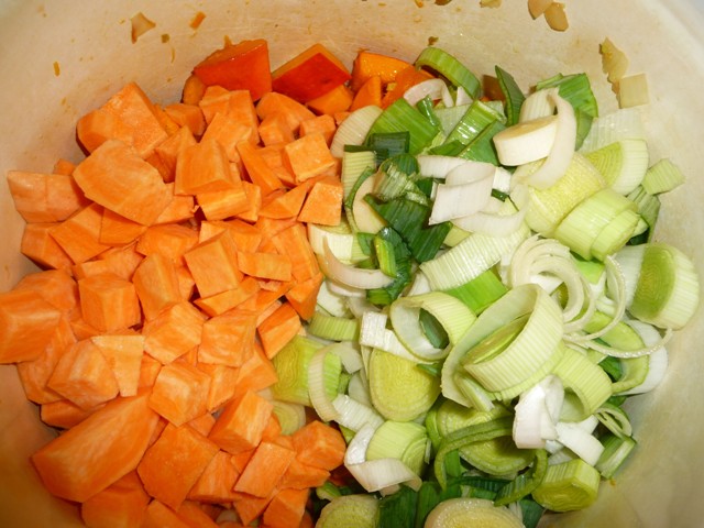Pompoensoep met zoete aardappel