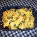 Broccoli met gerookte zalm uit de oven