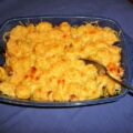 Gegratineerde aardappelschotel met prei