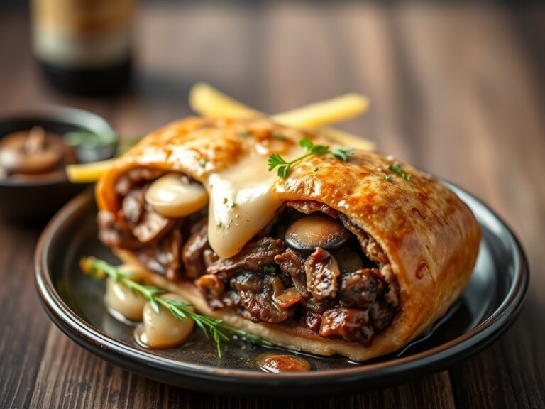 1 persoons beef wellington — AI-gegenereerde illustratie