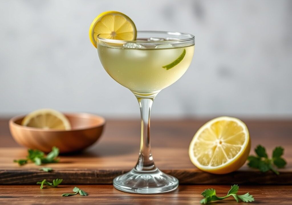 901 green tequila gimlet, AI-gegenereerde illustratie