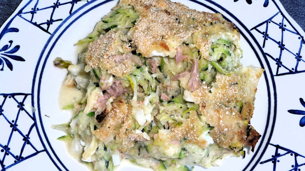 Ovenschotel met courgette en tonijn — foto 6