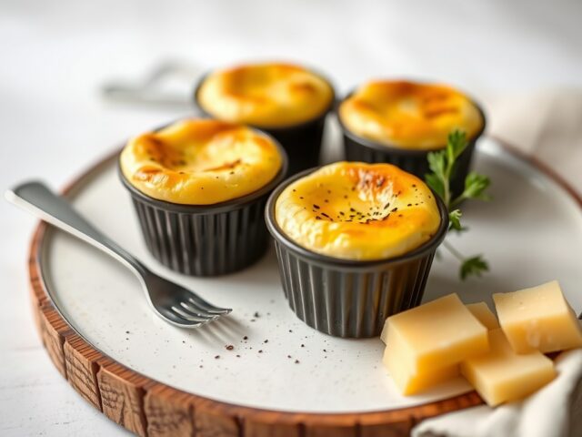 Aardappelsoufflé met gruyère — AI-gegenereerde illustratie
