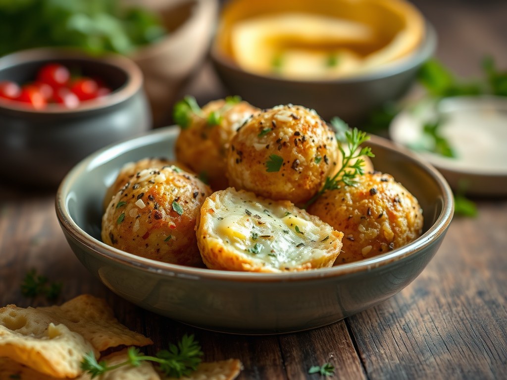 Aardappel – Groente Ballen, AI-gegenereerde illustratie