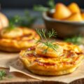 Aardappel – Zuurkool Pannekoekjes met Gerookte Vis en Dille
