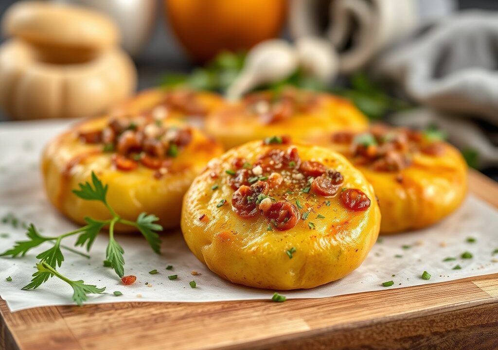 Aardappel-gehaktkoekjes — AI-gegenereerde illustratie