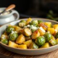 Aardappel spruitjes schotel uit de oven
