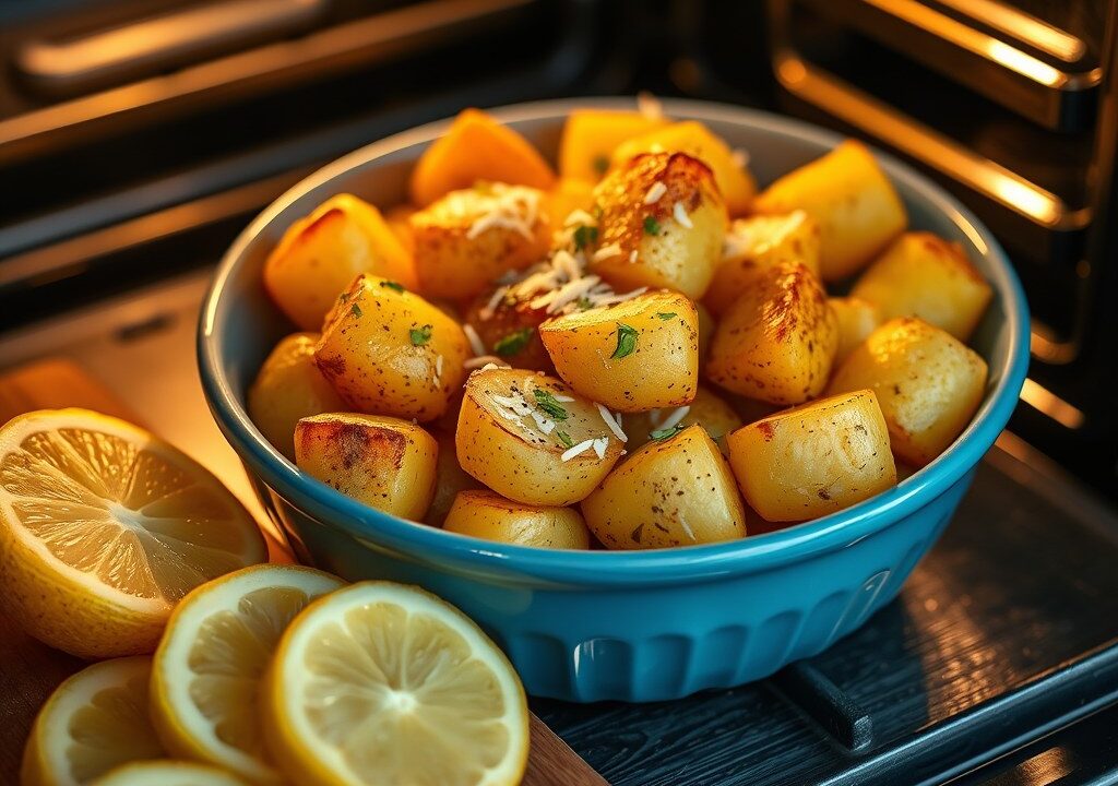 Aardappelen met knolselder uit de oven — AI-gegenereerde illustratie