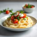 Aardappelpuree : feestelijk apart — AI-gegenereerde illustratie