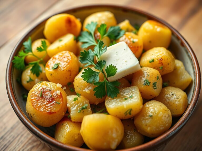Aardappels gekookt en versierd — AI-gegenereerde illustratie