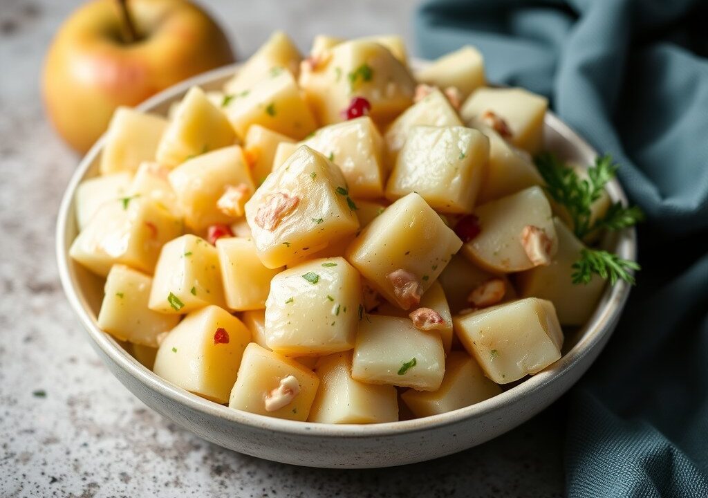 Aardappelsalade — AI-gegenereerde illustratie