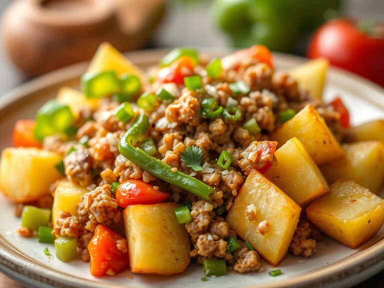 Aardappelschotel uit Perú (Patatas Picantes)