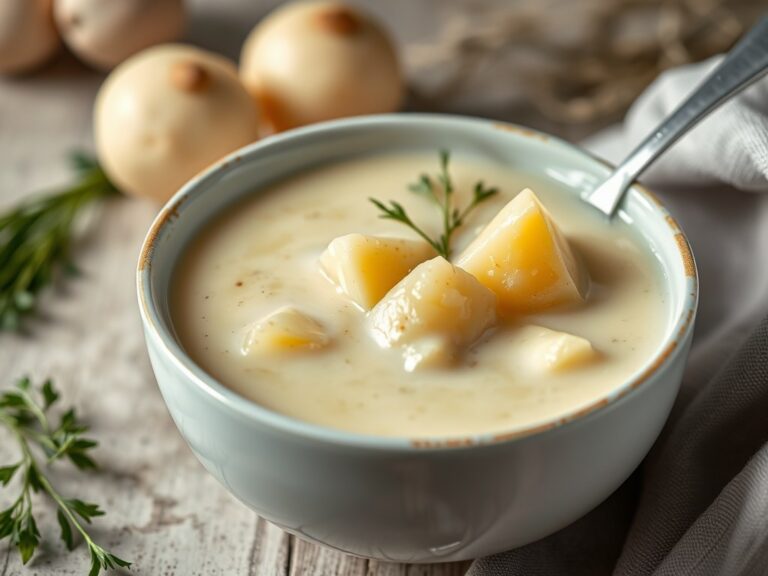Aardappelsoep — AI-gegenereerde illustratie