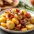 Aardappeltjes met spek en ui