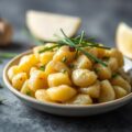 Aardappeltorentje met boerenkaas en bieslook