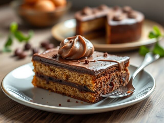 Advokaat-nutella cake — AI-gegenereerde illustratie
