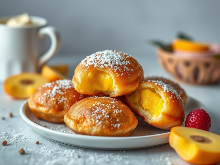 Ananasbeignets — AI-gegenereerde illustratie