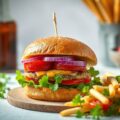 Ananasburger met varkenshaasje