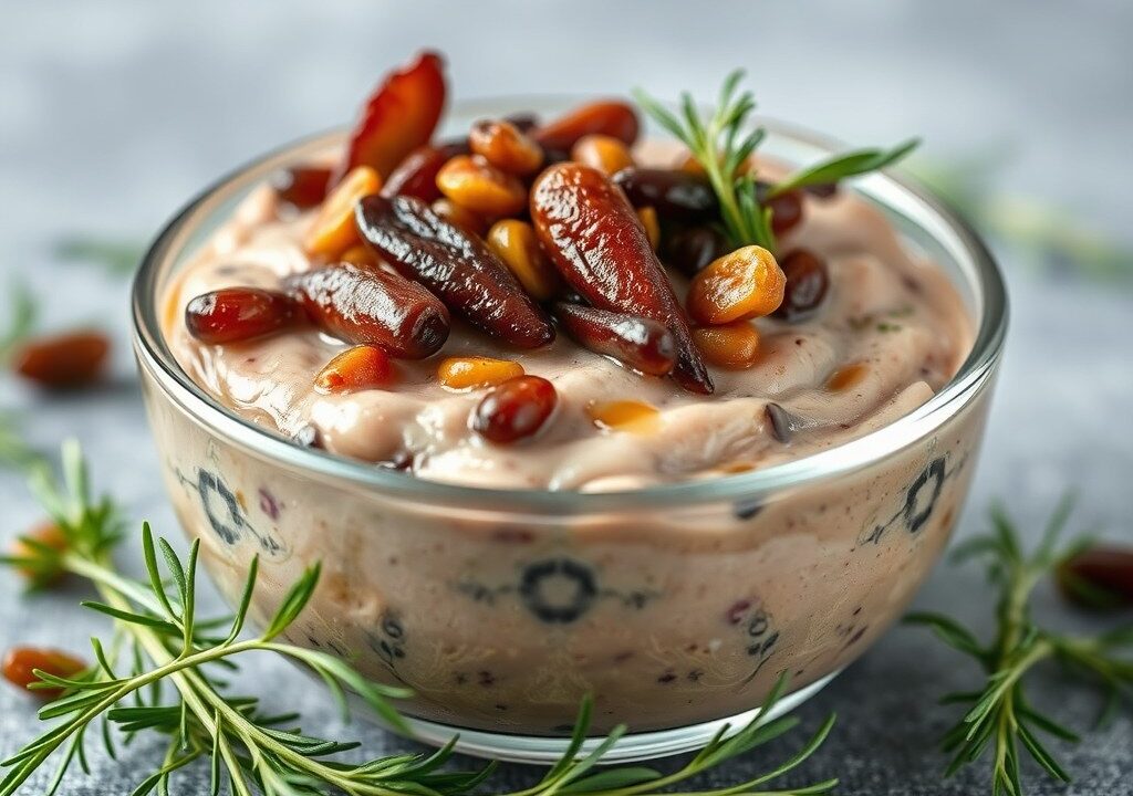 Anchoiade (Anchovistapenade = Dipsausje) — AI-gegenereerde illustratie
