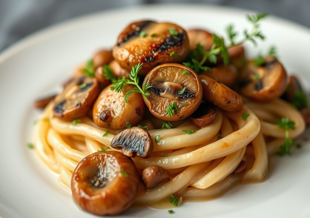 Andijvie met champignons, AI-gegenereerde illustratie