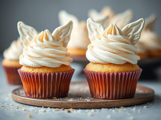 Angel cupcakes — AI-gegenereerde illustratie