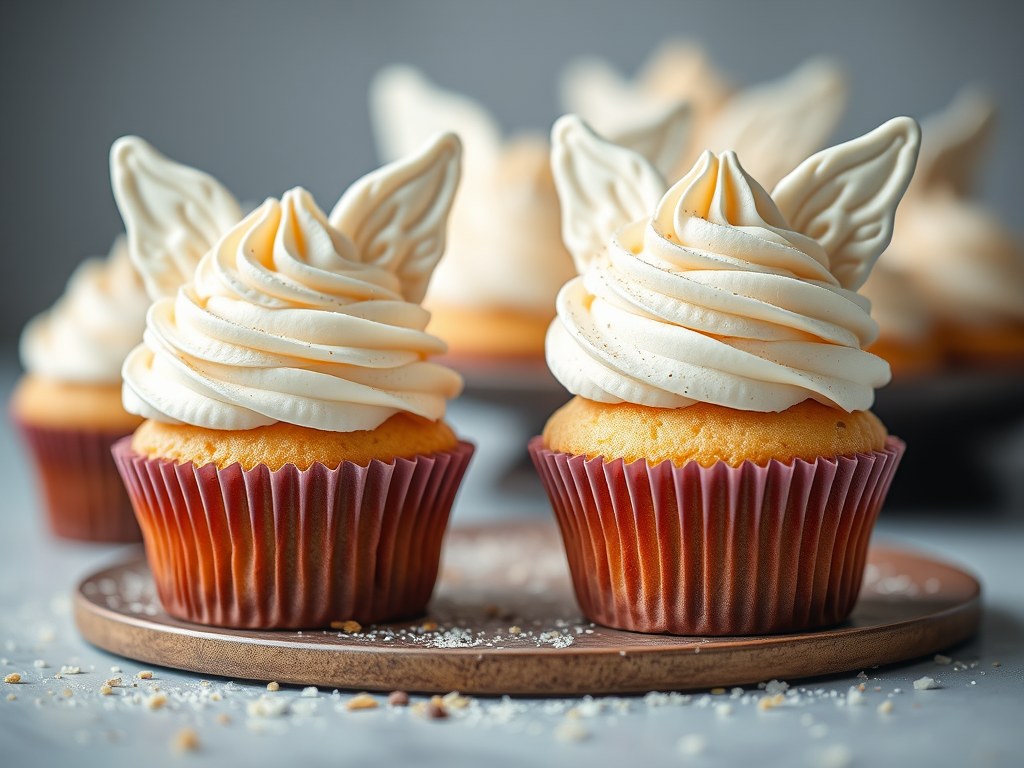 Angel cupcakes, AI-gegenereerde illustratie