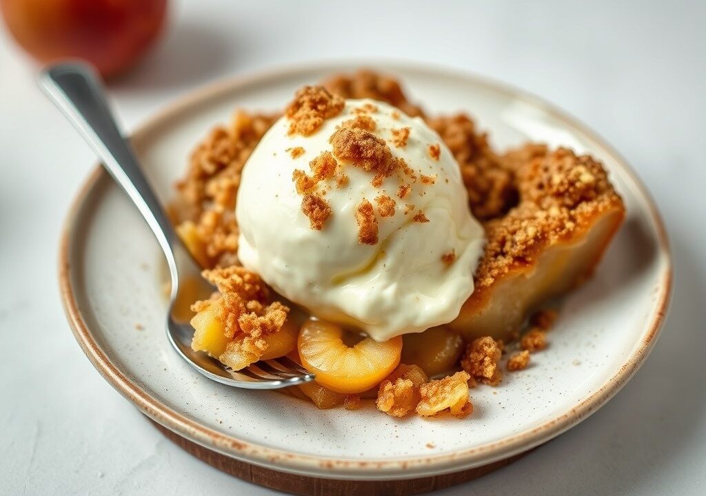 Appel Crumble — AI-gegenereerde illustratie