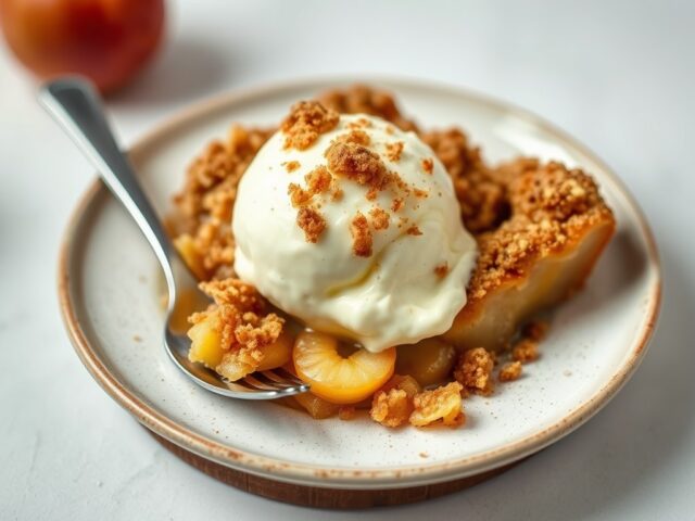 Appel Crumble — AI-gegenereerde illustratie