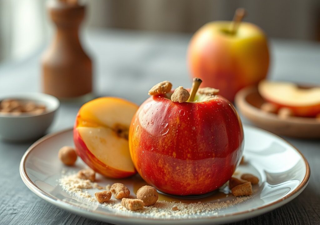 Appel met speculaas — AI-gegenereerde illustratie