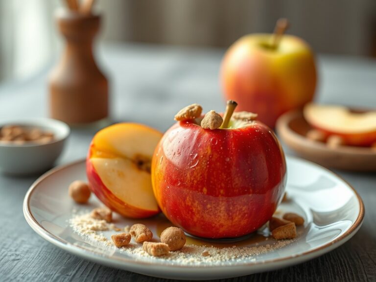 Appel met speculaas — AI-gegenereerde illustratie