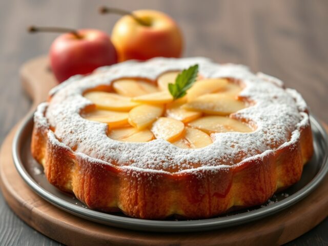 Appelvlaai uit eigen keuken — AI-gegenereerde illustratie