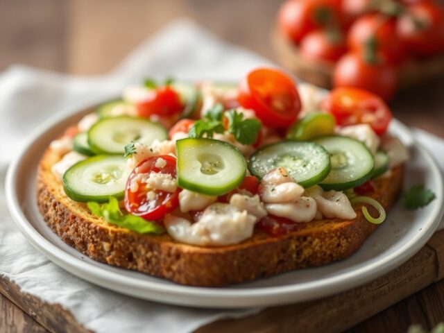 Arabische kruidensalade — AI-gegenereerde illustratie