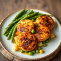 Ardeense oester met eenvoudige patatjes en groenten
