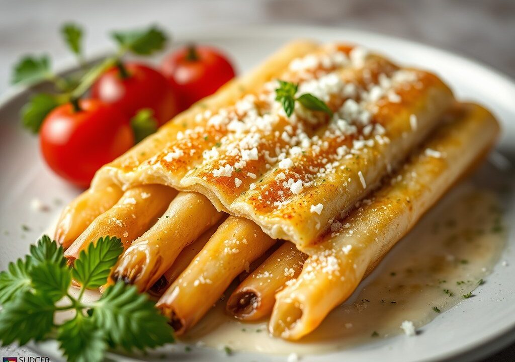 Asperges gegratineerd — AI-gegenereerde illustratie