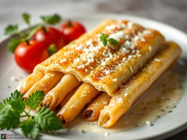 Asperges gegratineerd — AI-gegenereerde illustratie
